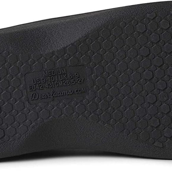 NWT Memory Foam No Sweat DF Nathan Dark Heather Gray Waffle Knit Clog Slipper M main image 6